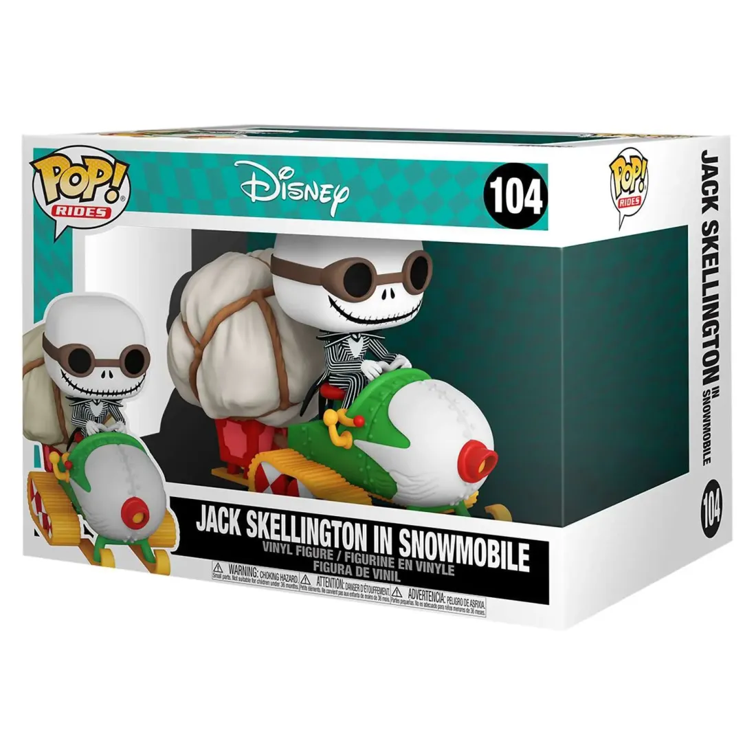 Фигурка Funko POP! Rides Disney TNBC Jack Skellington in Snowmobile (104) 49146