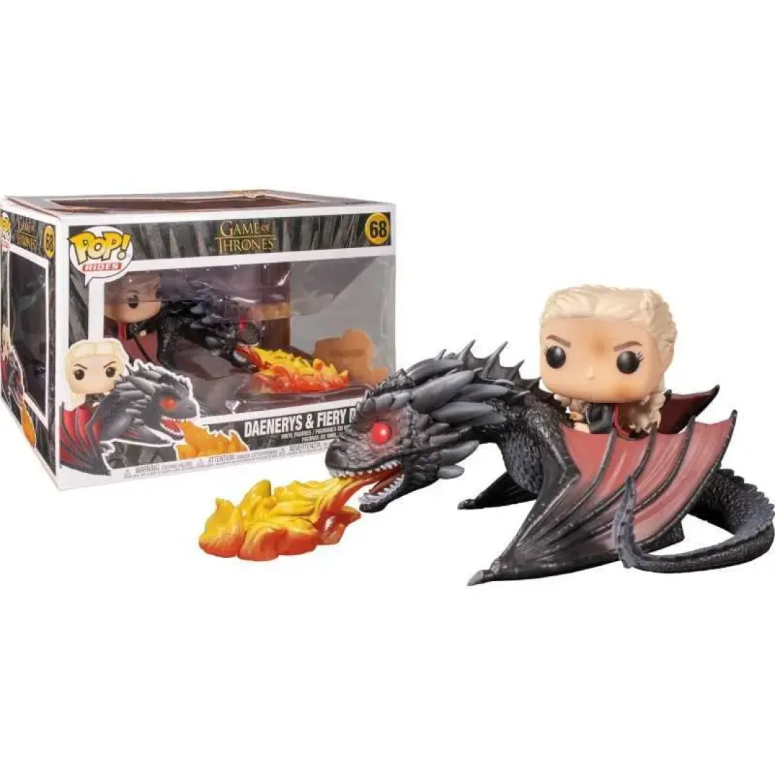 Фигурка Funko POP! Rides Game of Thrones Daenerys on Fiery Drogon (68) 45338