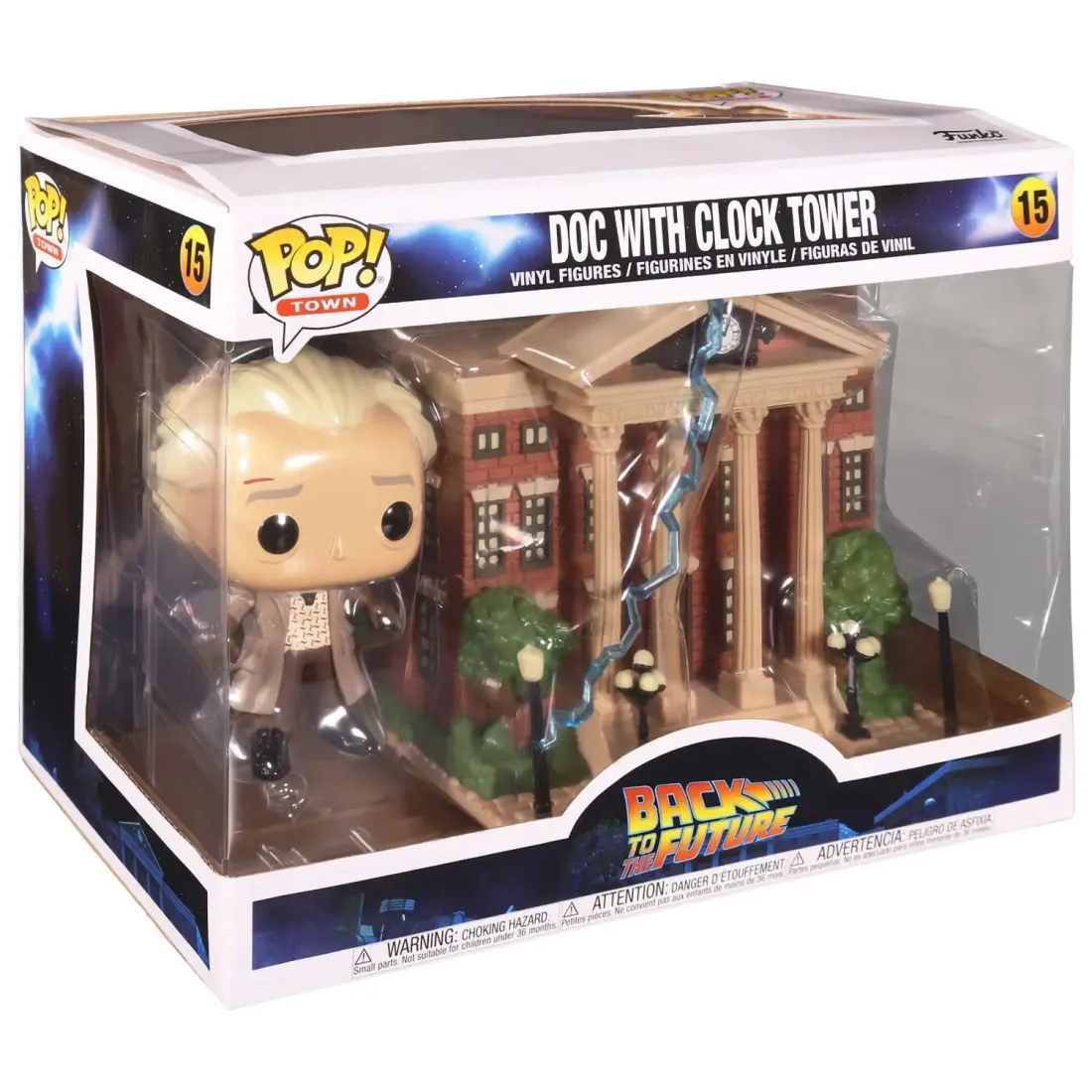 Фигурка Funko POP! Town BTTF Doc w/Clock Tower (15) 46910