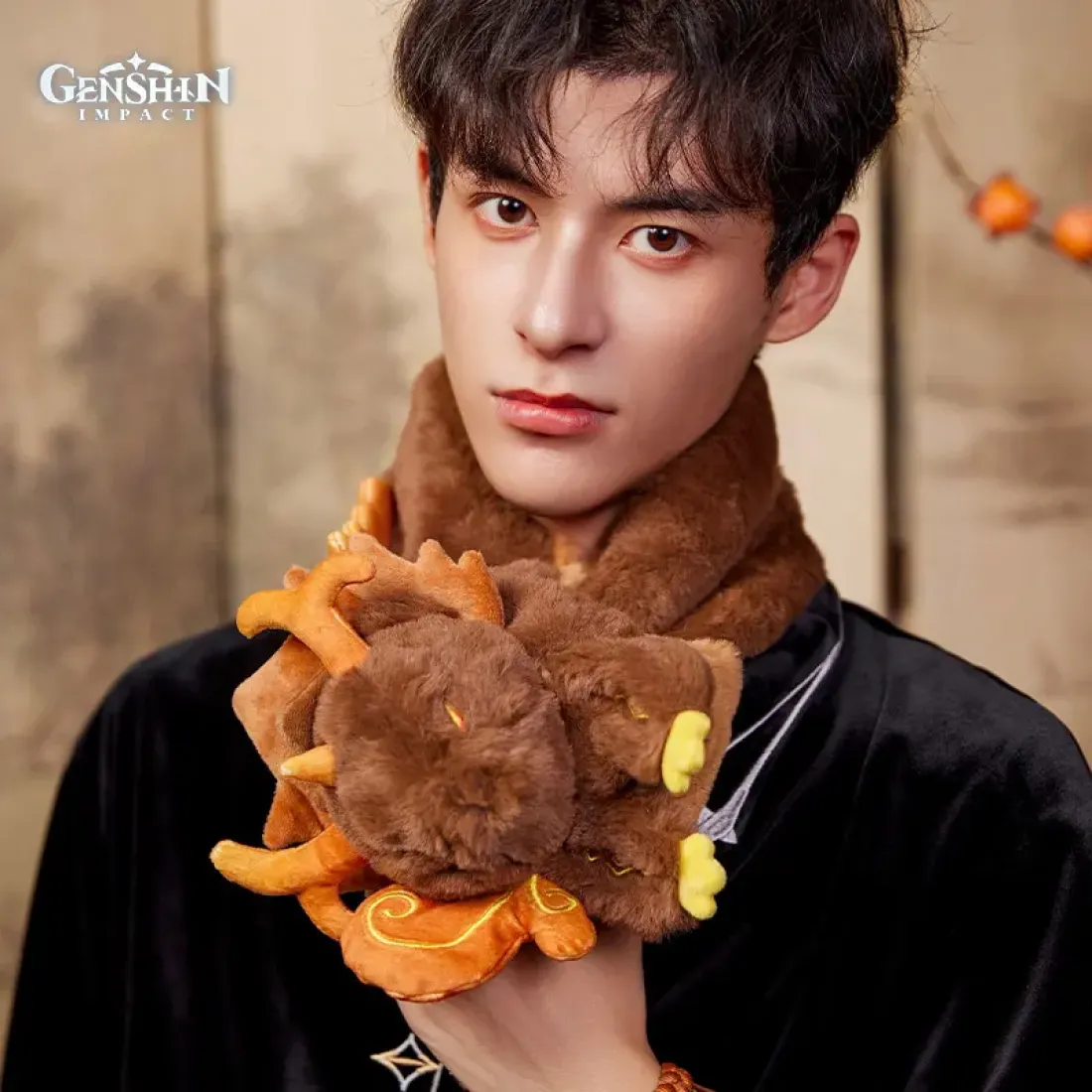 Игрушка плюшевая Genshin Impact Чжун Ли Zhongli Impression Series Rex Lapis Plushie Scarf 6942421150