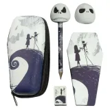 Пенал-футляр для канцелярских принадлежностей на молнии (мини-карандаш, мини-блокнот, два 3D-ластика