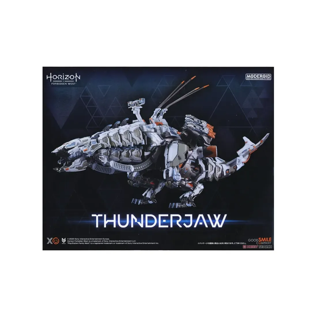 Фигурка Аниме MODEROID Horizon Forbidden West Thunderjaw Громовая челюсть 38см 4580590207554