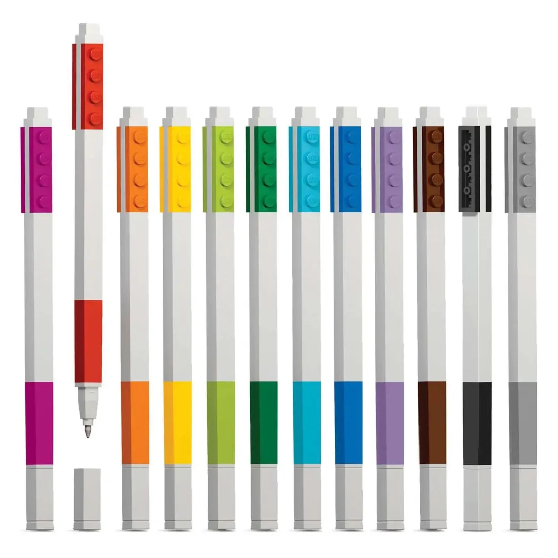 Набор гелевых ручек LEGO 12 цв. 16 см 4895028516390