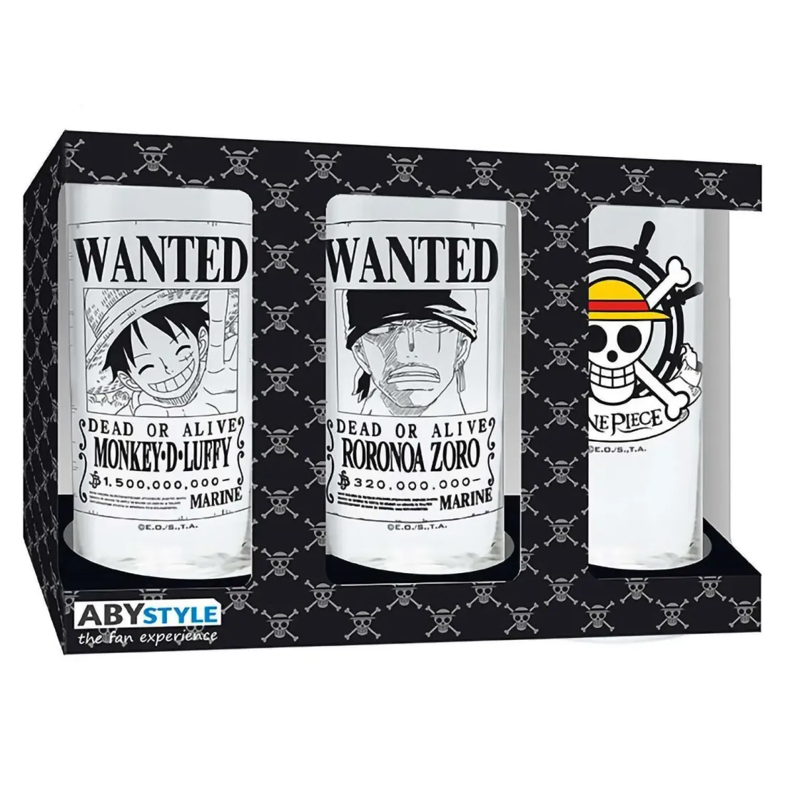 Набор стаканов One Piece 290мл 3шт ABYVER189