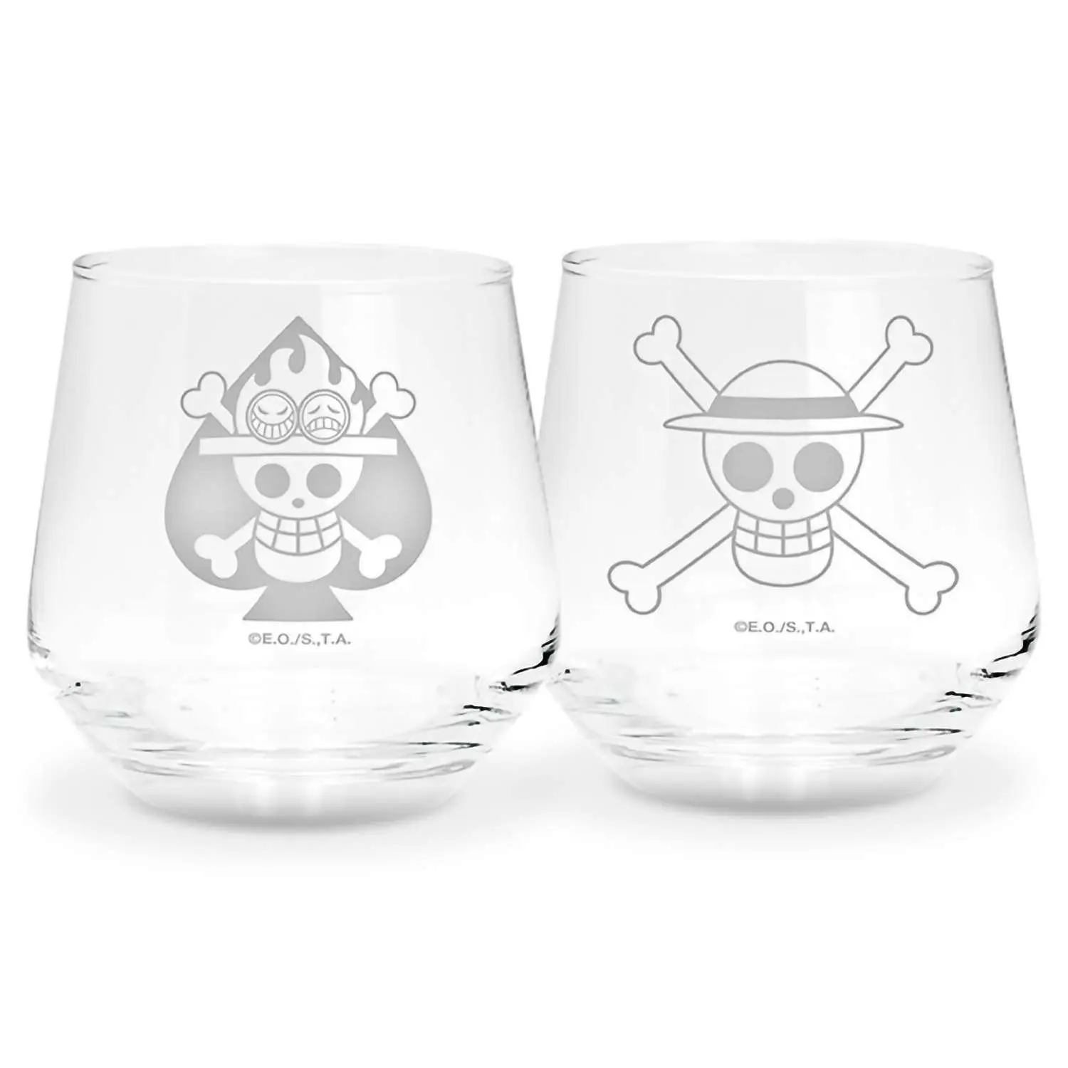 Набор стаканов One Piece Luffy & Ace Europe 300мл 2шт ABYVER285