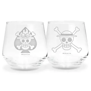 Набор стаканов One Piece Luffy & Ace Europe 300мл 2шт ABYVER285