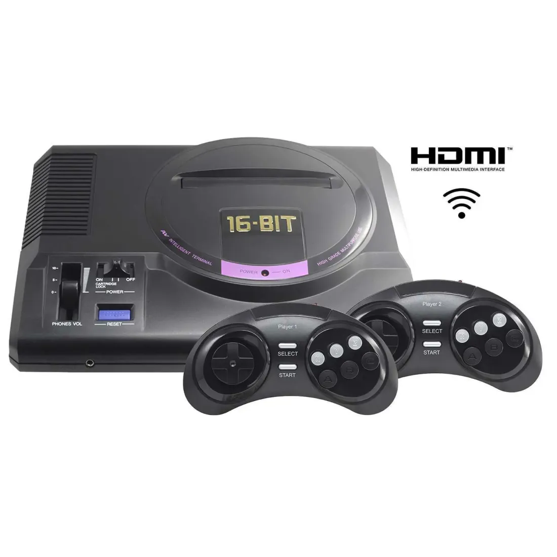 SEGA Retro Genesis HD Ultra + 225 игр (2 беспроводных 2.4ГГц джойстика, HDMI кабель)