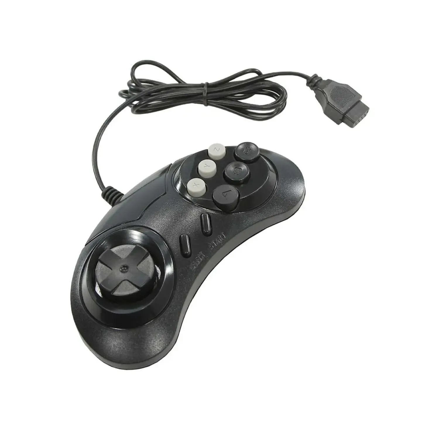 Retro Genesis Controller 8 Bit (форма Sega) джойстик проводной 9pin (без упаковки)