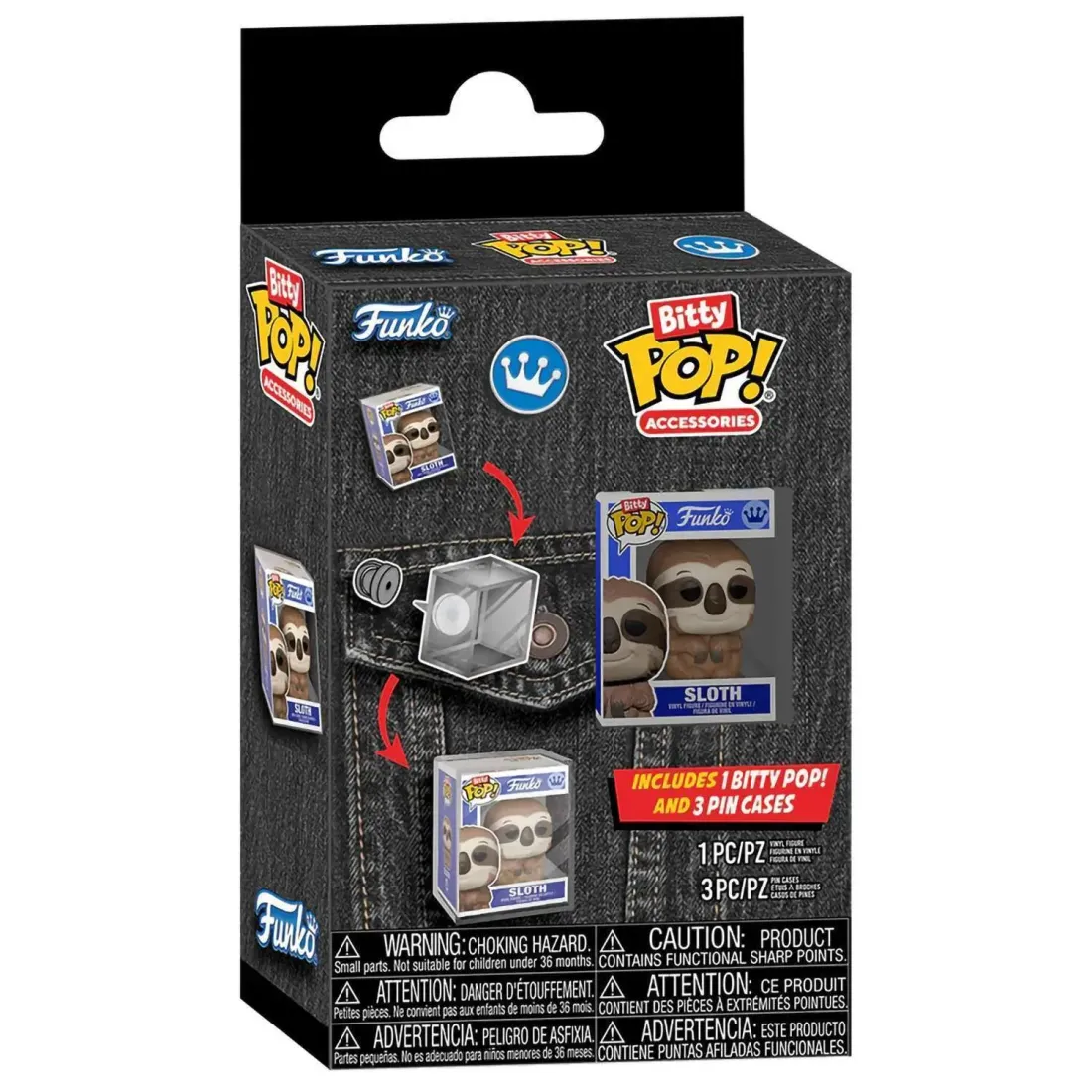 Набор подарочный Funko Bitty POP! Accessories 1 фигурка Bitty POP!+3 значка 81650