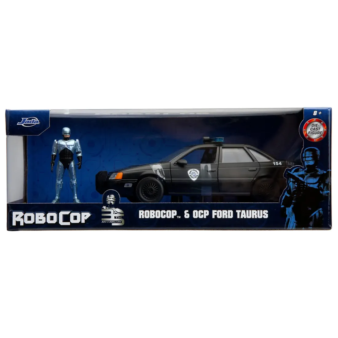 Модель Машинки c Фигуркой Hollywood Rides 1:24 1986 Ford Taurus with Robocop figure 33743