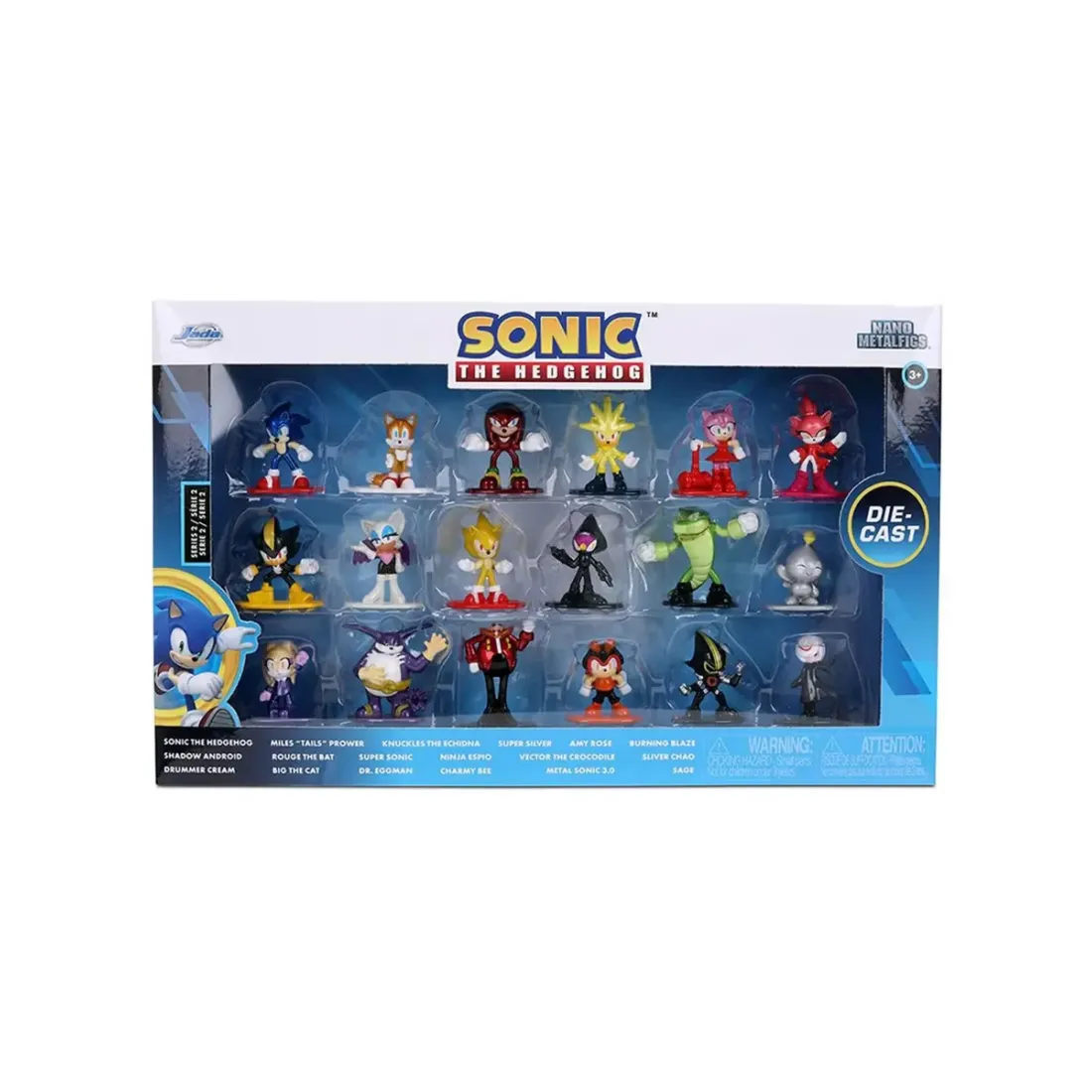 Набор фигурок Nano Sonic The Hedgehog 18шт Wave 2 1.65