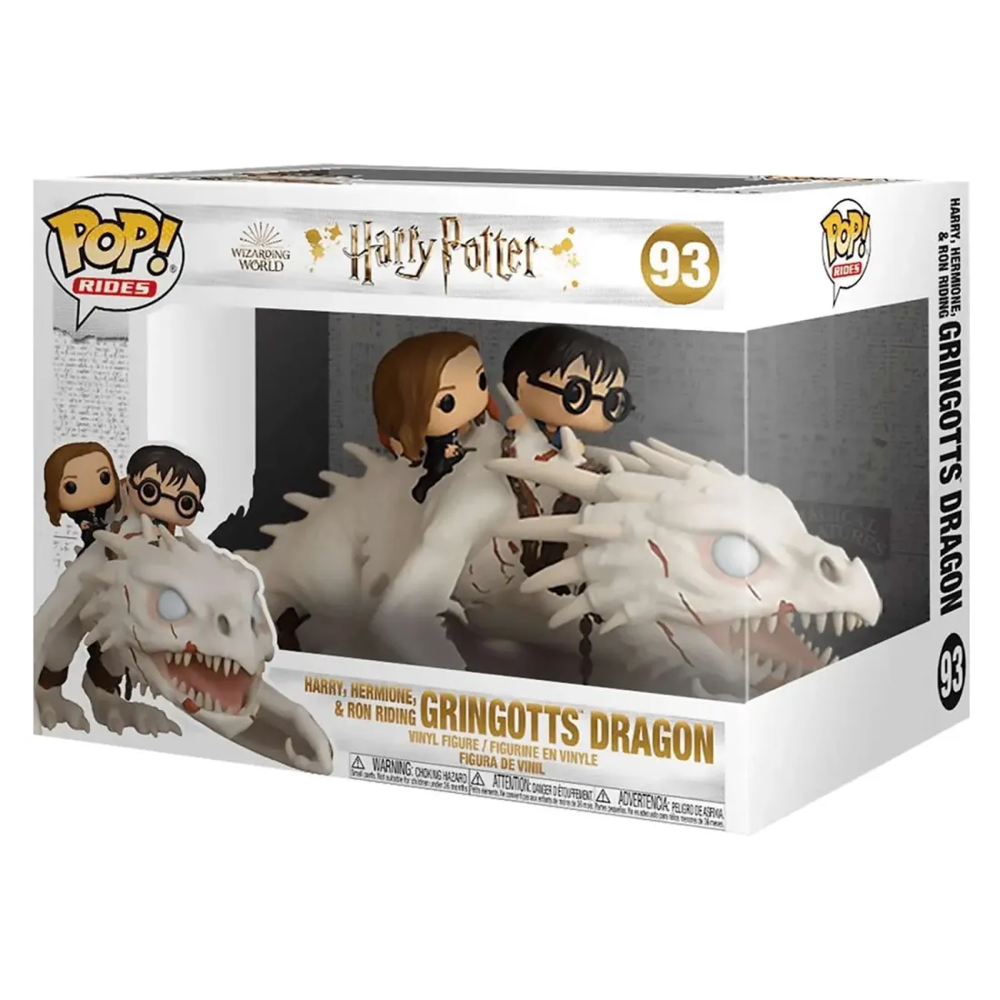 Фигурка Funko POP! Rides Harry Potter S11 Harry, Hermione & Ron Riding Gringotts Dragon (93) 50815