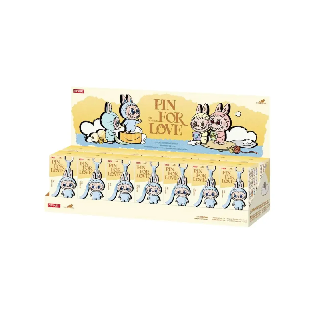 Брелок Pop Mart Лабубу Labubu The Monsters mini A-M 1 шт 6931571094409