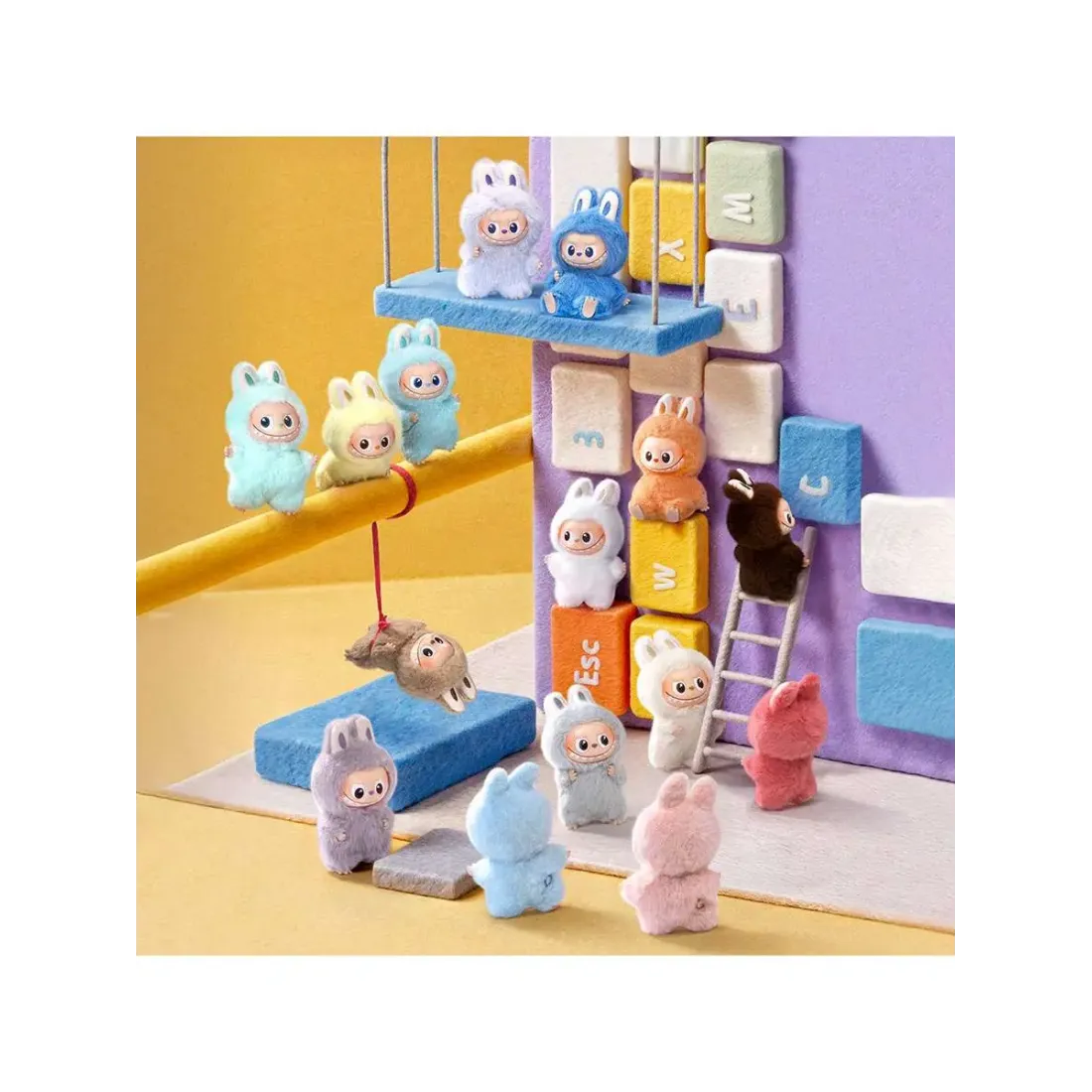 Брелок Pop Mart Лабубу Labubu The Monsters mini A-M 1 шт 6931571094409