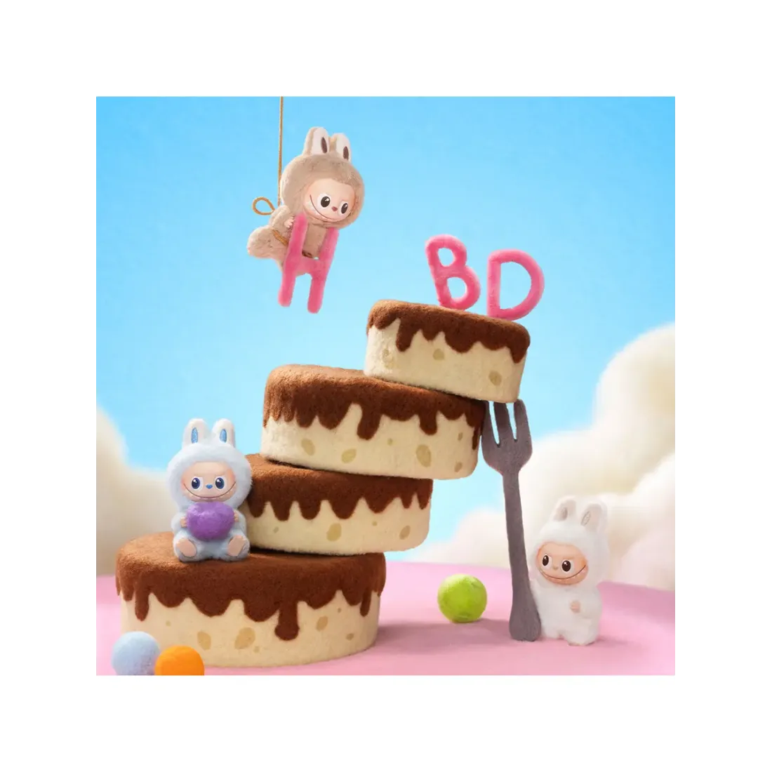 Брелок Pop Mart Лабубу Labubu The Monsters mini A-M 1 шт 6931571094409