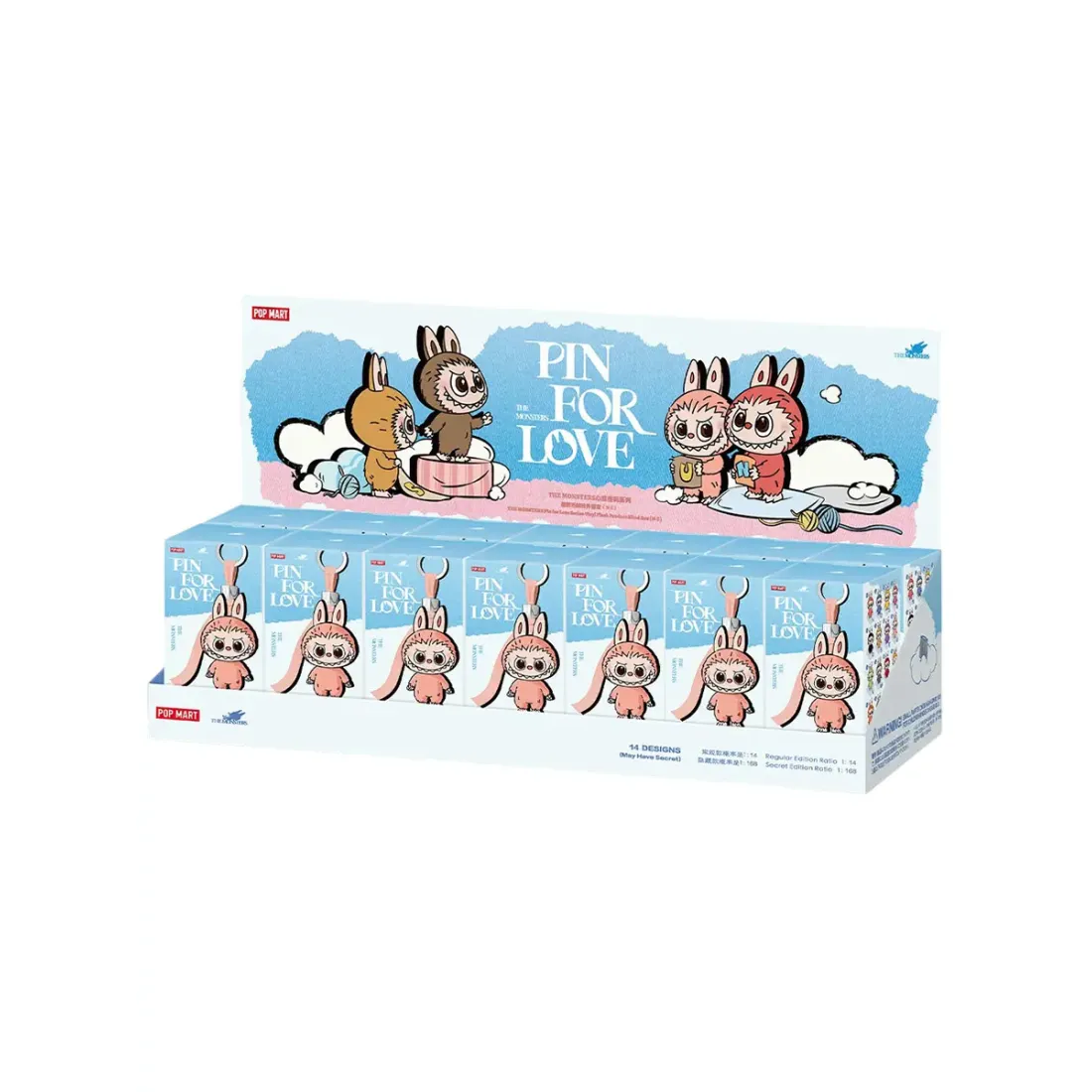 Брелок Pop Mart Лабубу Labubu The Monsters mini N-Z 1 шт 6931571094737