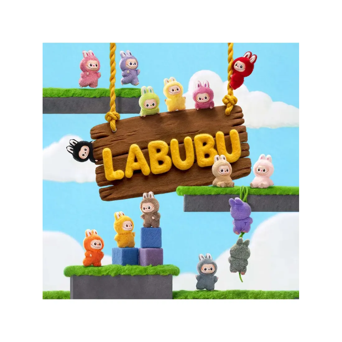 Брелок Pop Mart Лабубу Labubu The Monsters mini N-Z 1 шт 6931571094737
