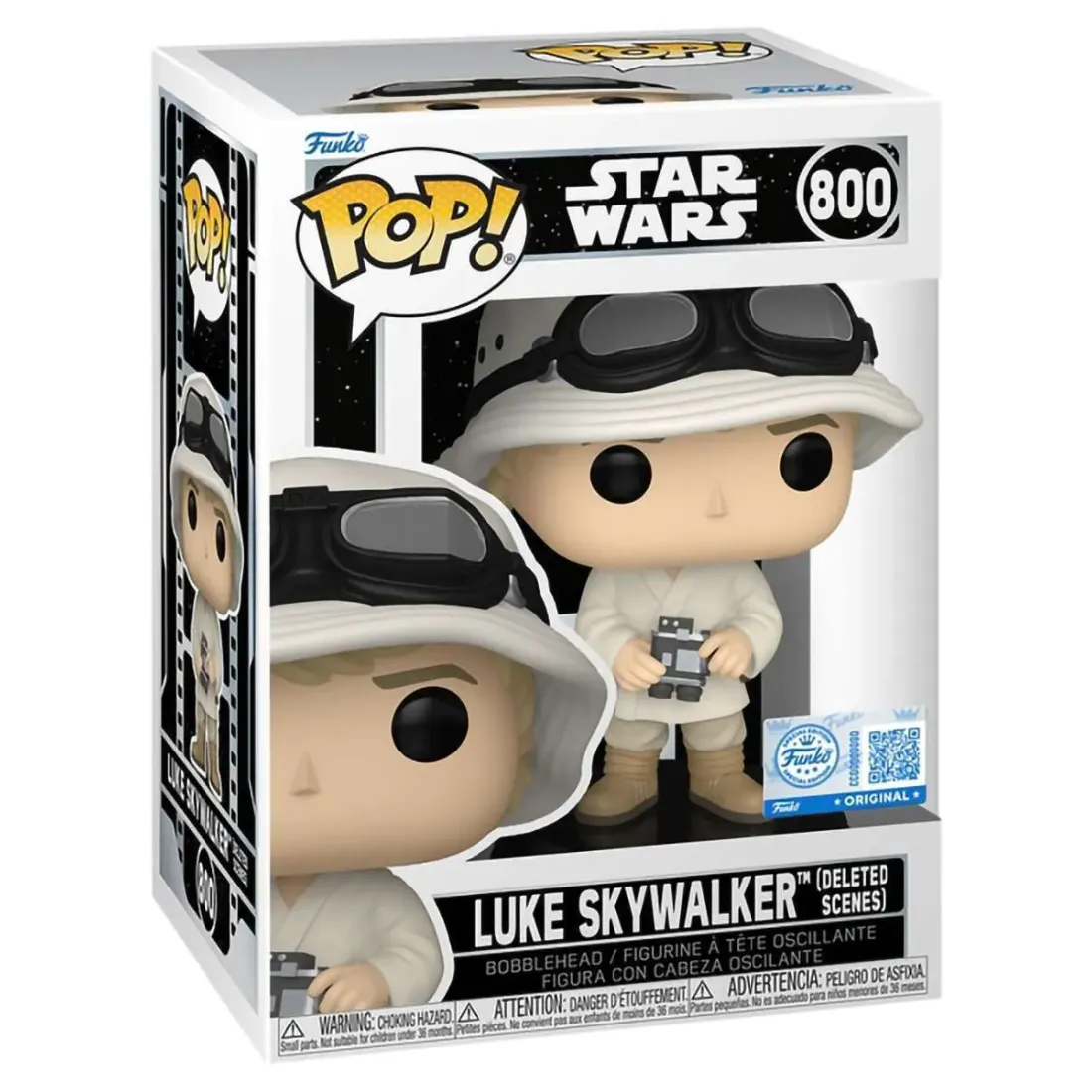 Фигурка Funko POP! Bobble Star Wars Luke Skywalker w/Binoculars (Deleted Scenes) (Exc) (800) 85195
