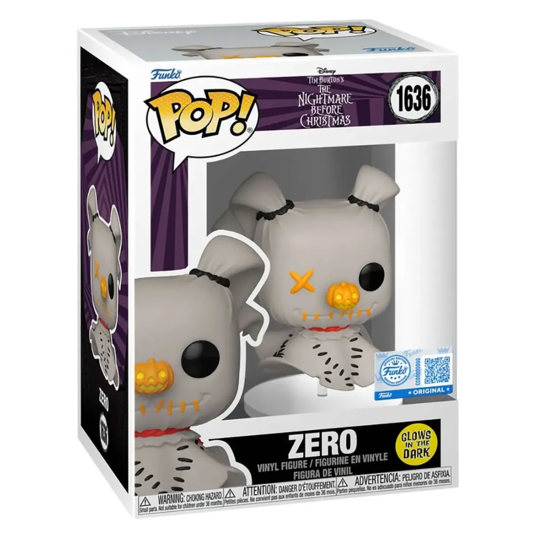Фигурка Funko POP! Disney TNBC Patchwork Zero (GW) (Exc) (1636) 88409