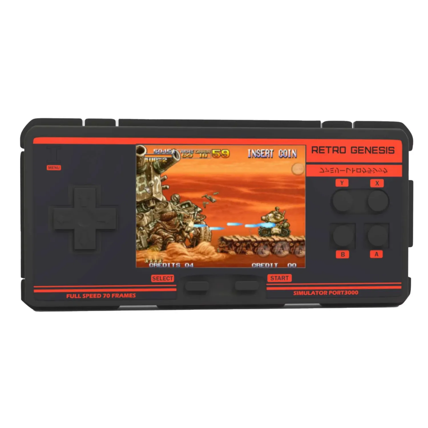 Retro Genesis Port 3000 (черно-красная, синяя упак, 10 эмул, 4000+игр, 3.0 IPS,SD-карта, сохранения)