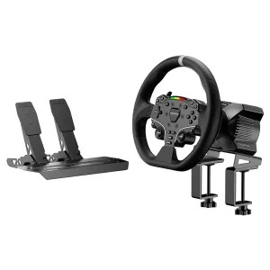 Игровой руль MOZA R3 Bundle for PC （R3 Base, ES Lite Wheel, SR-P Lite double Pedals,Table Clam）RS074