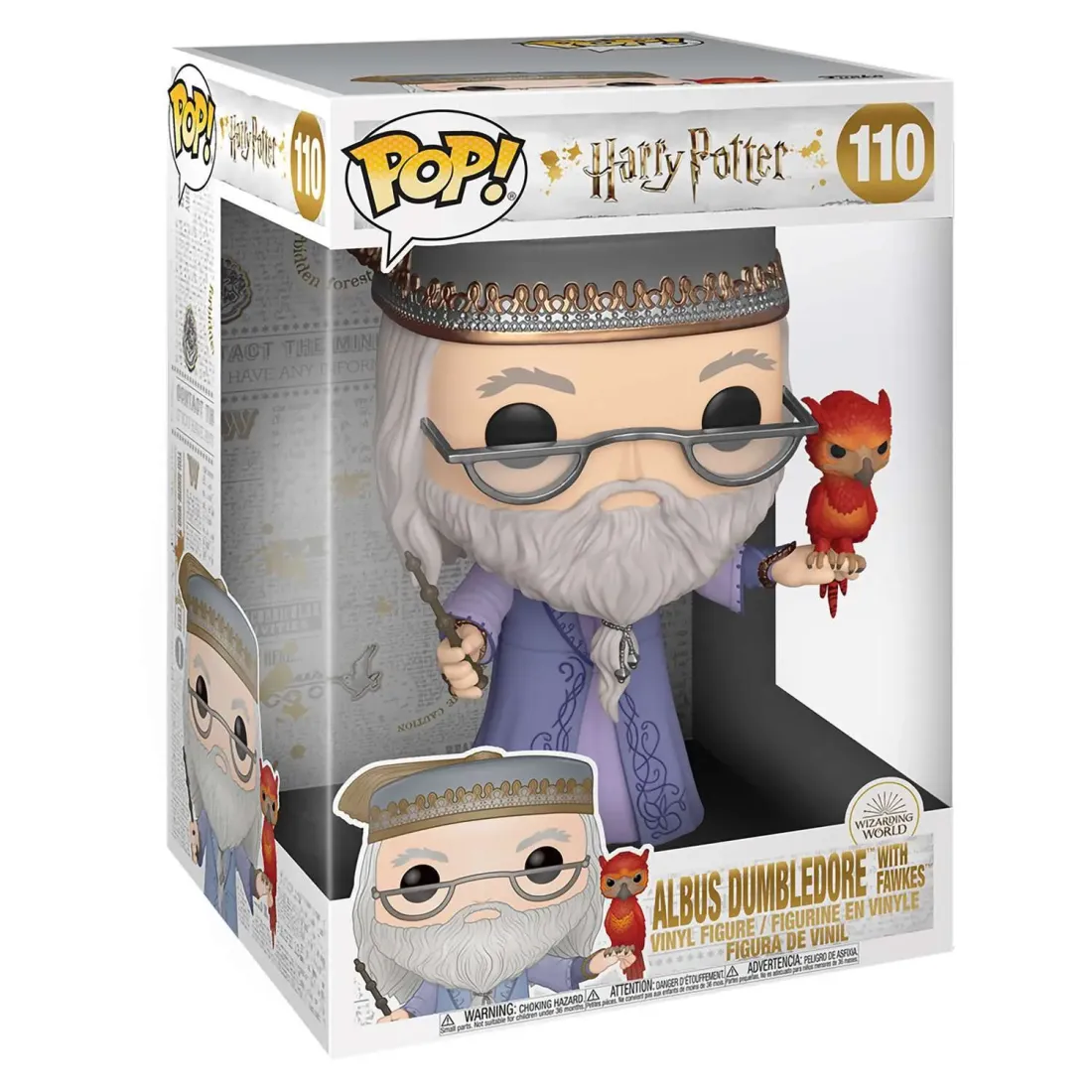 Фигурка Funko POP! Harry Potter S10 Albus Dumbledore w/Fawkes 10" (110) 48038
