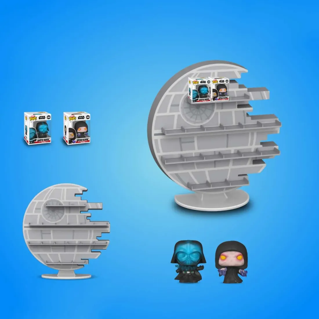 Набор Funko Bitty POP! Display Star Wars Death Star +2 Bitty POP! Palpatine, Darth Vader 81293