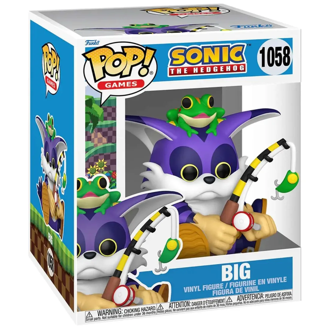 Фигурка Funko POP! Games Sonic the Hedgehog Big the Cat w/Froggy 6" (1058) 83853