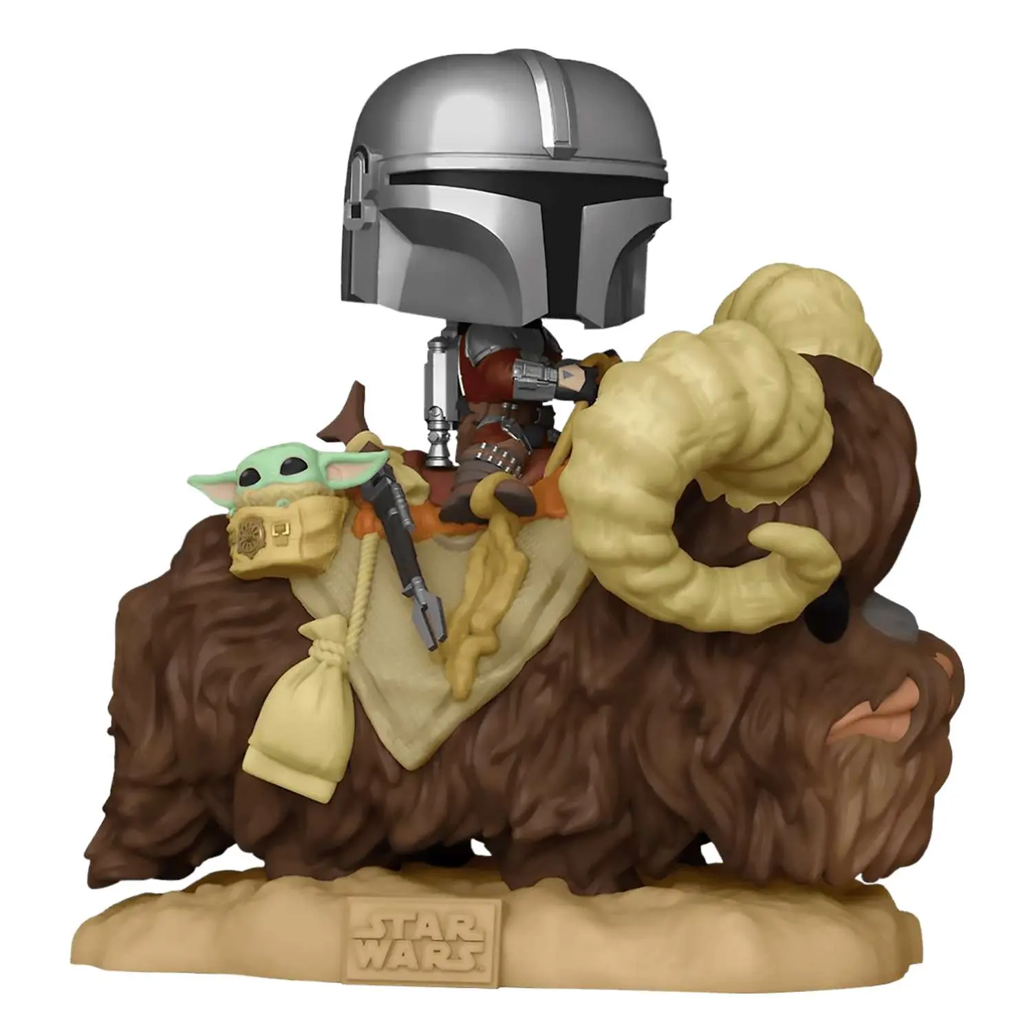 Фигурка Funko POP! Deluxe Bobble Star Wars The Mandalorian Mandalorian w/ Child on Bantha (416)52373