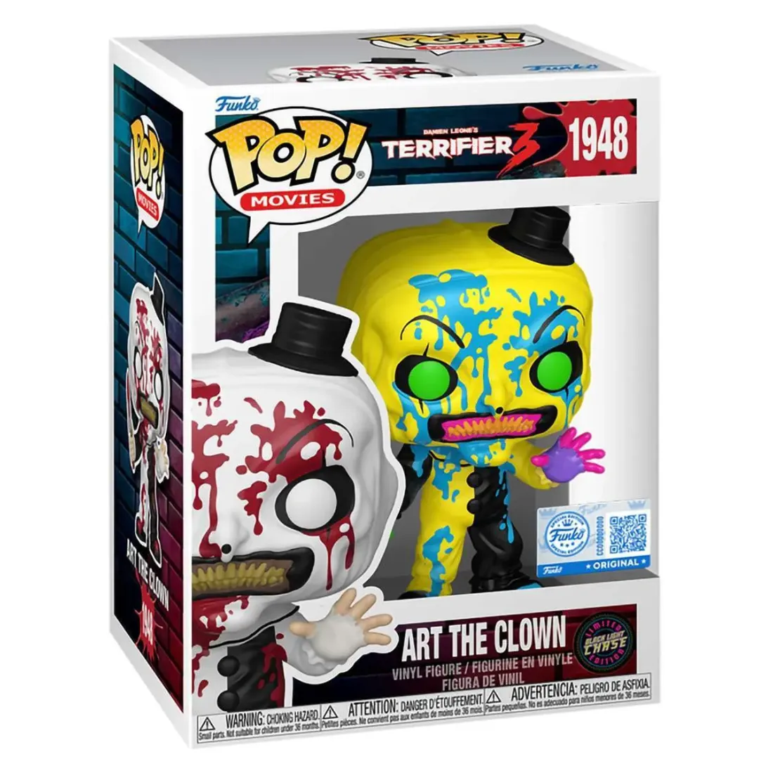 Фигурка Funko POP! Movies Terrifier Art the Clown (BD) w/(BLKLT) Chase (Exc) (1948) 91690