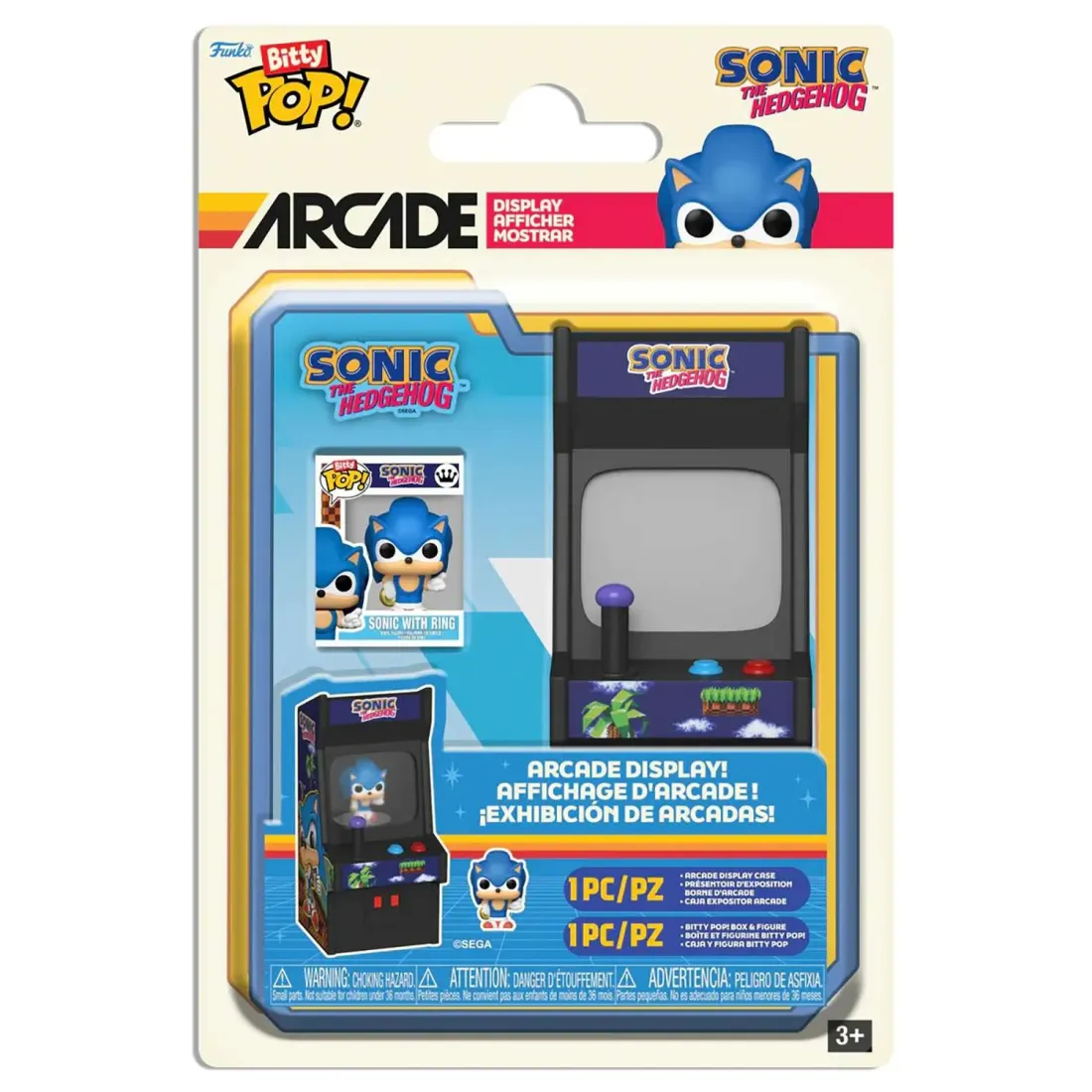 Фигурка Funko Bitty POP! Arcade Sonic the Hedgehog Sonic with Ring 85250