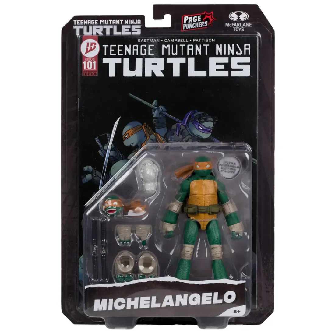 Фигурка Черепашки Ниндзя with Comic WaVe2 Michelangelo 11347