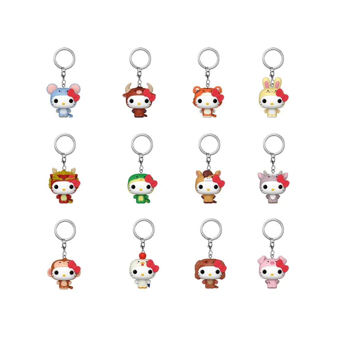 Брелок Funko Pocket POP! Hello Kitty Animals 1 штука в ассортименте (из 6) 88160