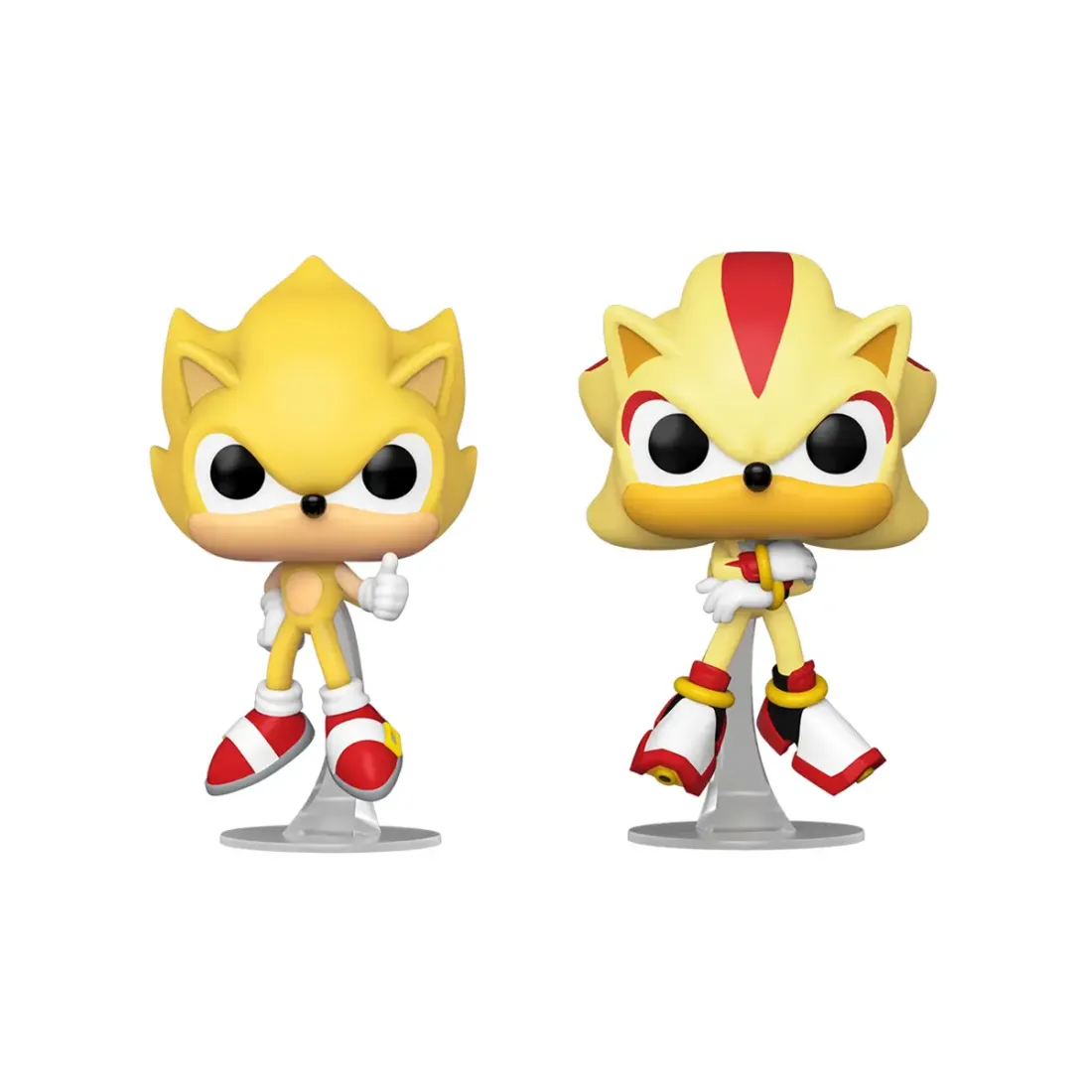 Набор Funko POP! Games Sonic the Hedgehog Super Sonic & Super Shadow (FL) (Exc) 2шт 91823