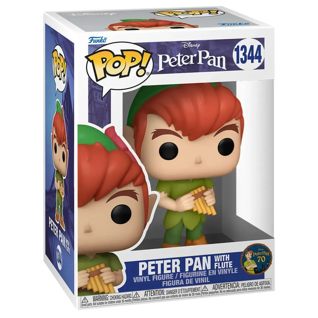Фигурка Funko POP! Disney Peter Pan 70th Peter Pan w/Flute (1344) 70697