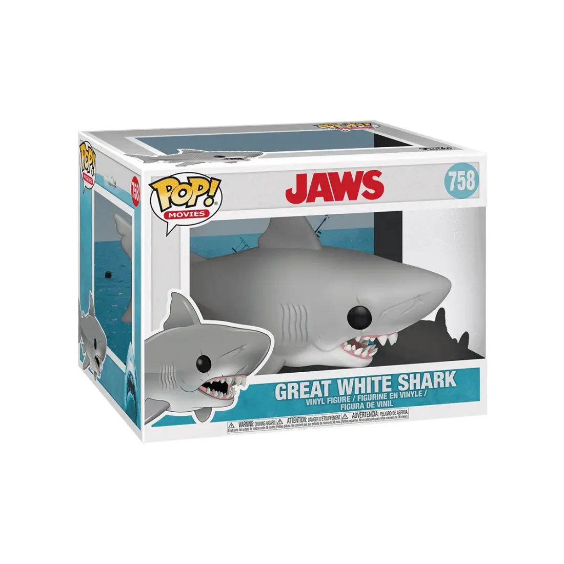 Фигурка Funko POP! Movies Jaws Great White Shark 6" (758) 38565