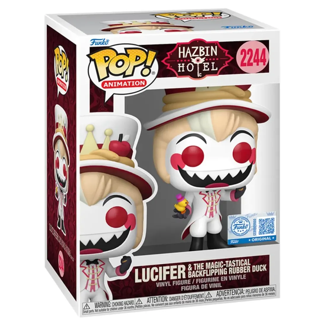 Фигурка Funko POP! Animation Hazbin Hotel Lucifer & Rubber Duck (Exc) (2244) 91881