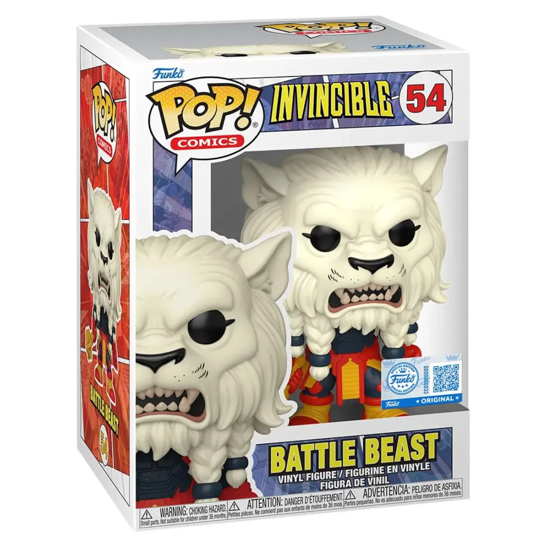Фигурка Funko POP! Comics Invincible Battle Beast w/(BD) Chase (Exc) (54) 88859