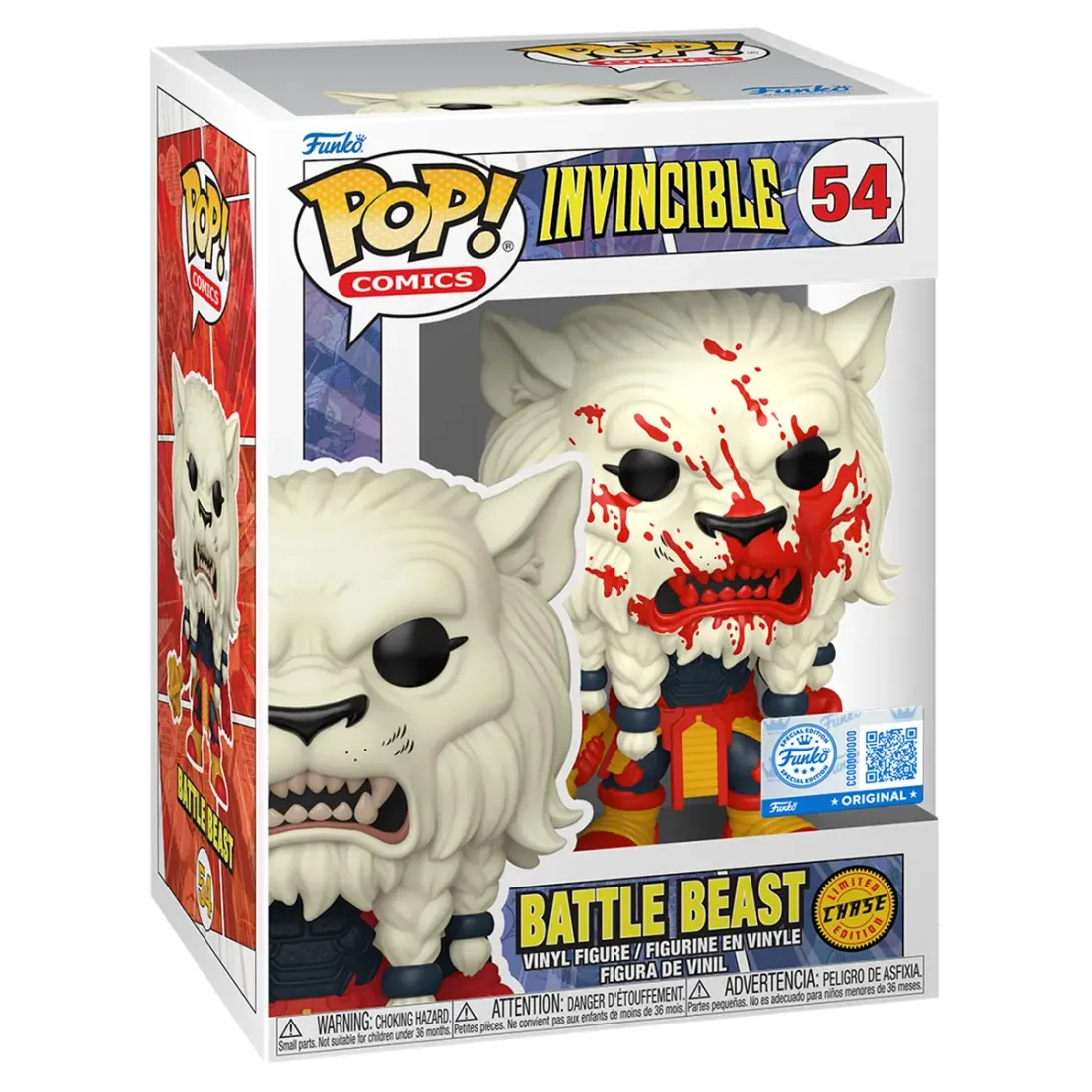 Фигурка Funko POP! Comics Invincible Battle Beast w/(BD) Chase (Exc) (54) 88859