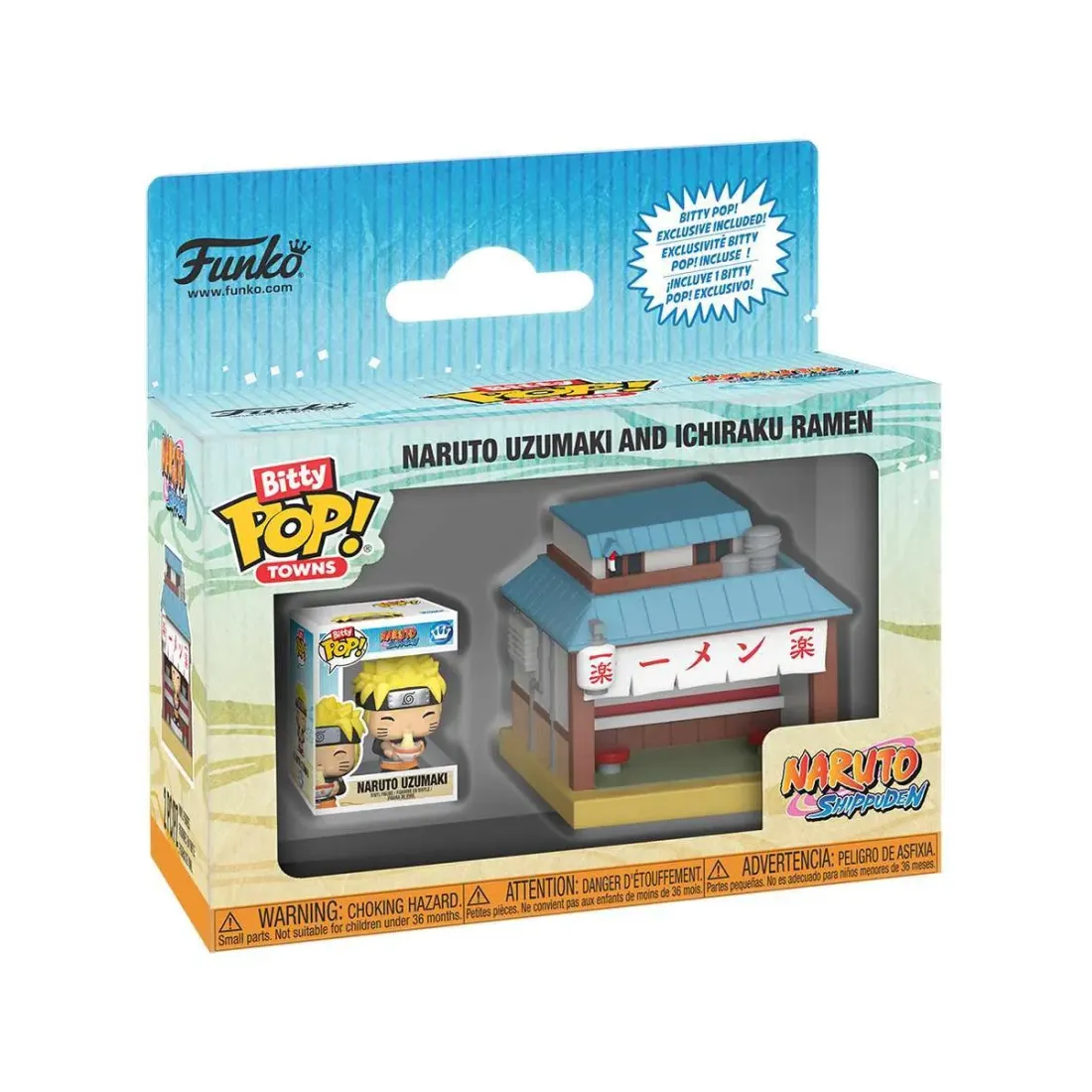 Фигурка Funko Bitty POP! Towns Naruto Shippuden Naruto Uzumaki and Ichiraku Ramen 89867