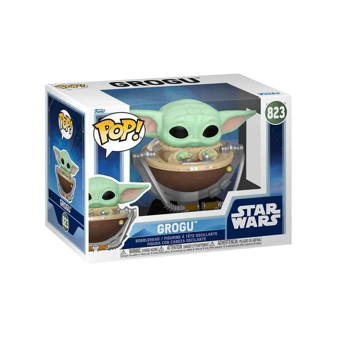 Фигурка Funko POP! Bobble Star Wars M & G Grogu in Pram (823) 90451