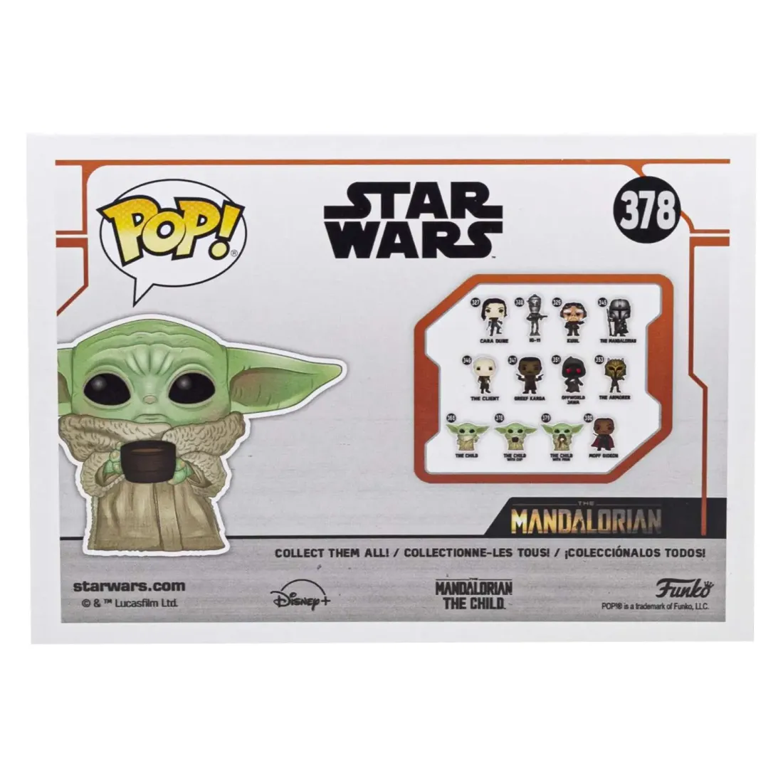Фигурка Funko POP! Bobble Star Wars Mandalorian The Child w/cup (378) 49933