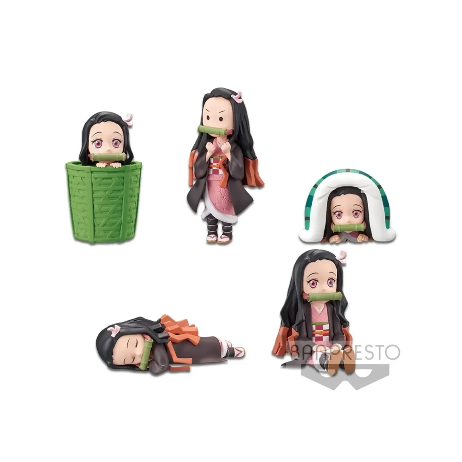 Фигурка Аниме Клинок рассекающий WCF Nezuko Kamado №2 7см 1шт. BP17456