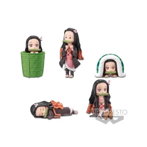 Фигурка Аниме Клинок рассекающий WCF Nezuko Kamado №2 7см 1шт. BP17456