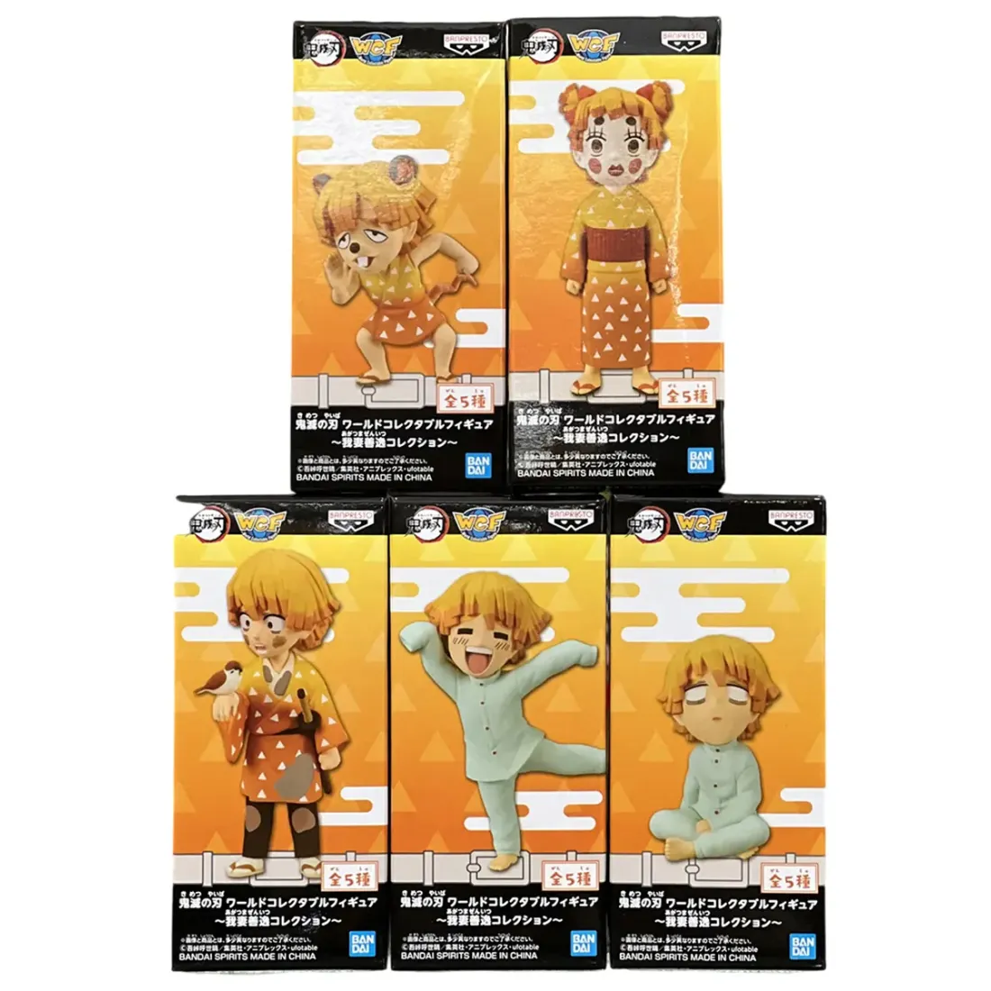 Фигурка Аниме Клинок рассекающий демонов WCF Zenitsu 7см 1шт. BP18772