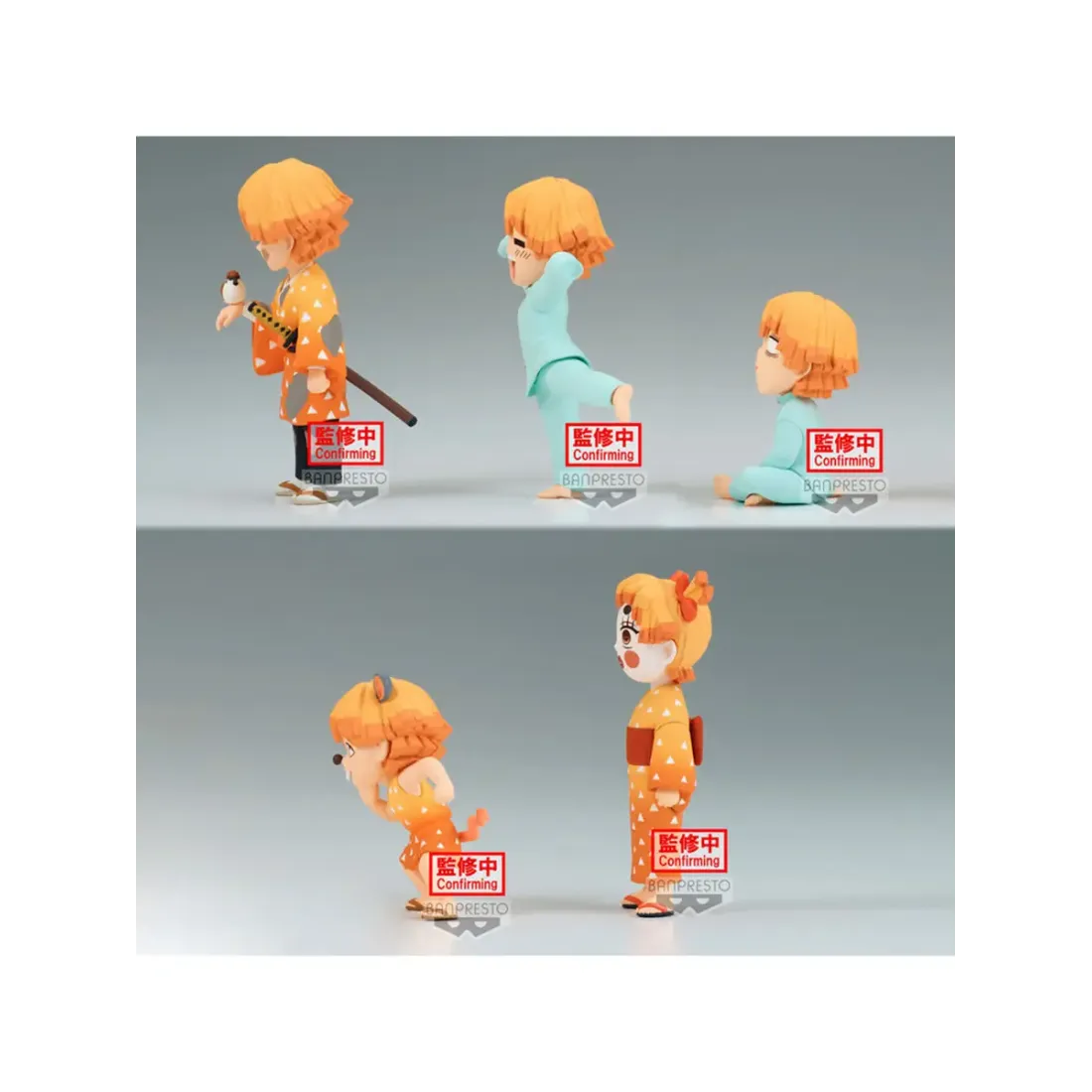 Фигурка Аниме Клинок рассекающий демонов WCF Zenitsu 7см 1шт. BP18772