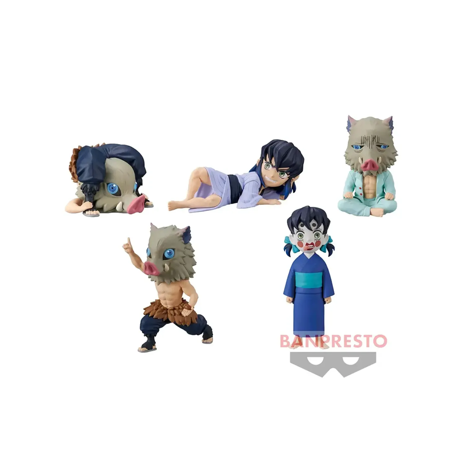 Фигурка Аниме Клинок рассекающий демонов WCF Inosuke 7см 1шт. BP19838