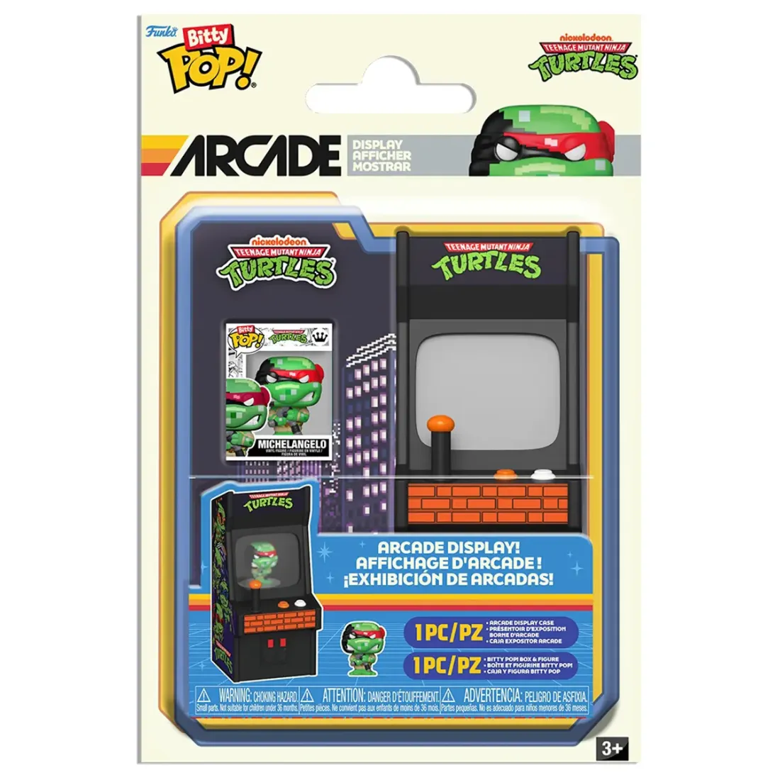 Набор Funko Bitty POP! Arcade TMNT Michelangelo 90116