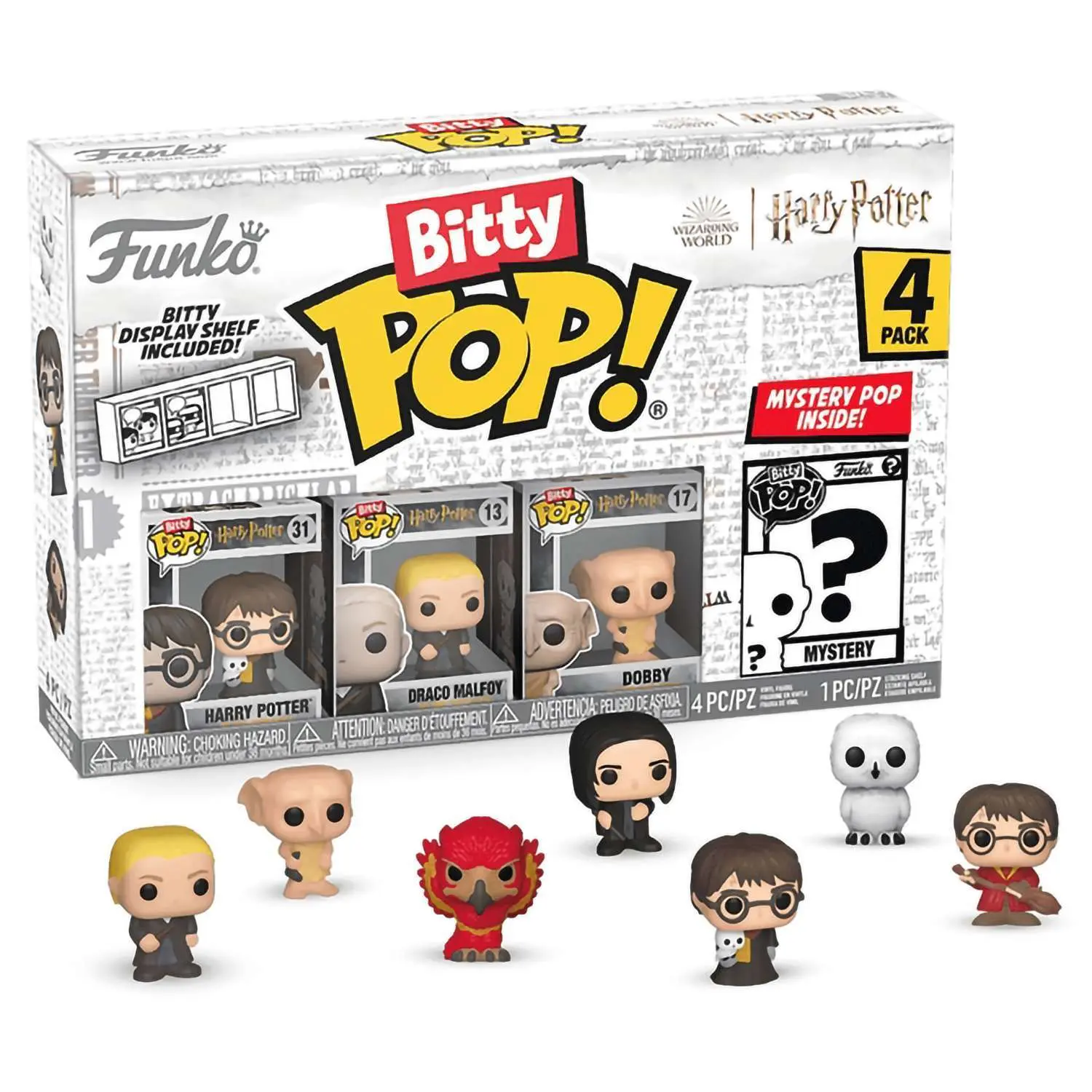 Набор Funko Bitty POP! Harry Potter S1 Harry+Draco+Dobby+Mystery (1 of 4) 4шт 71315