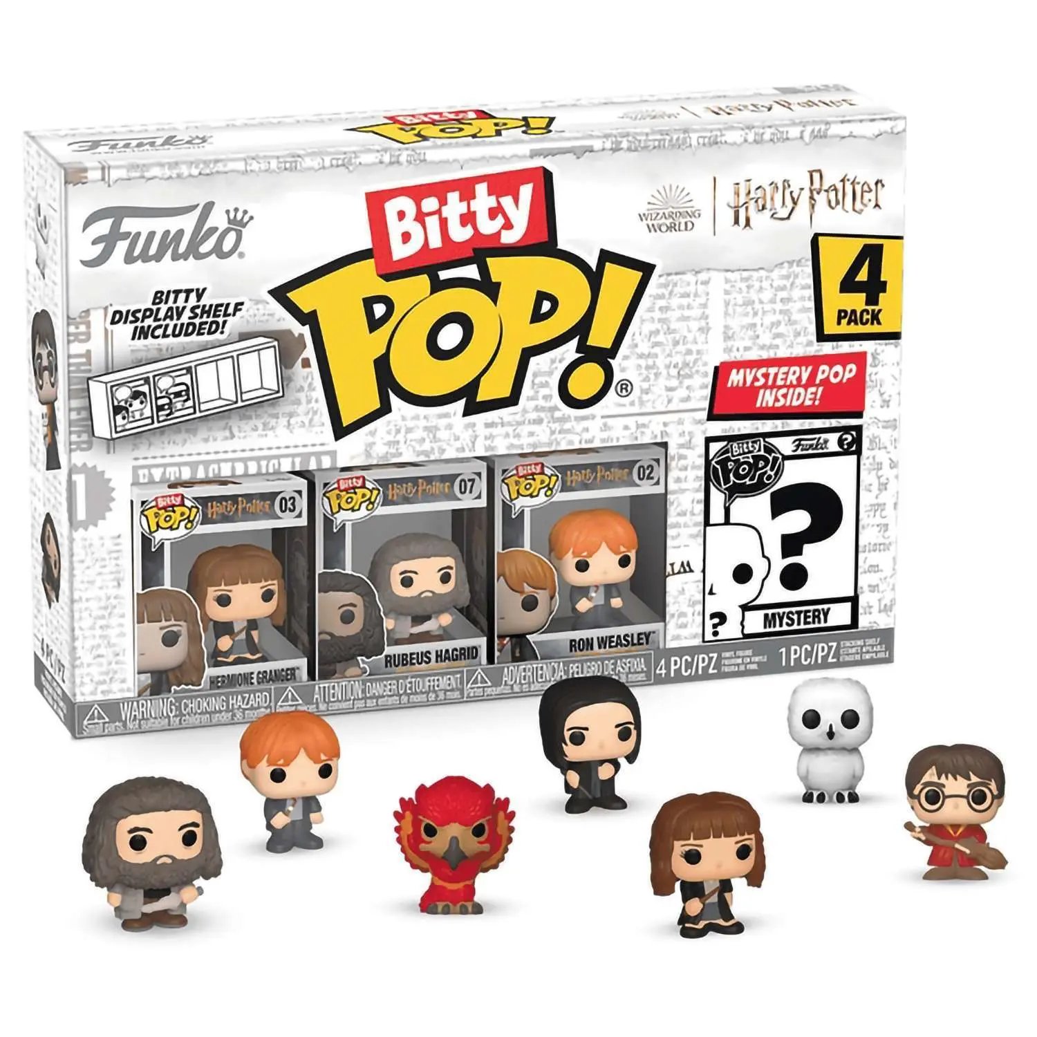 Набор Funko Bitty POP! Harry Potter S2 Hermione+Hagrid+Ron+Mystery (1 of 4) 4шт 71316